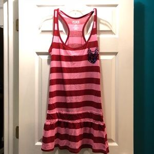 PINK Victoria’s Secret striped tank dress, NEW, M